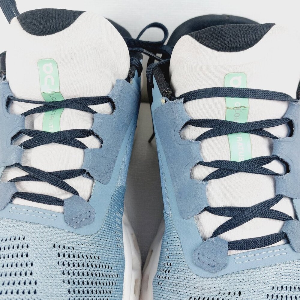 On Run Men's Wash Metal Blue Cloudstratus 3 Athletic Running Shoes Size 8.5 - Picture 9 of 15